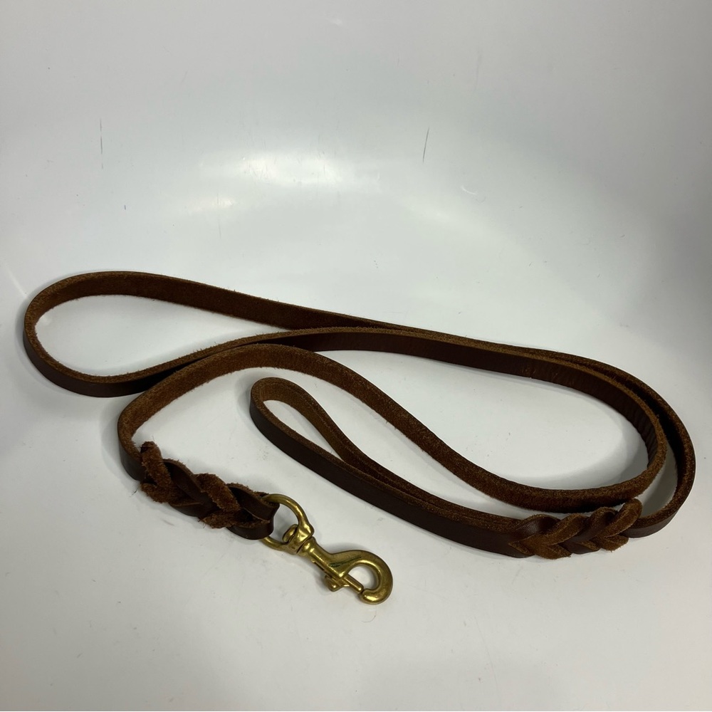 Genuine Leather‎ dog leash 70.25” long